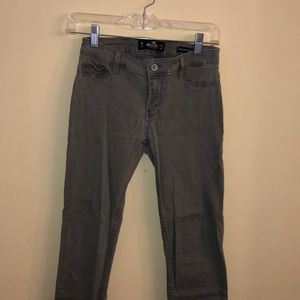 Hollister low rise green jeans